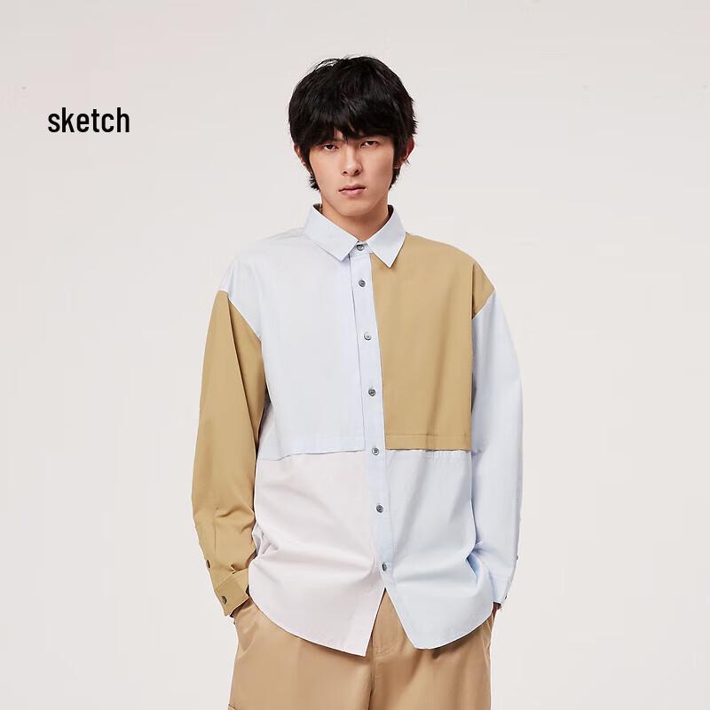 

CROQUIS Men s 2024 Spring Loose Fit Long Sleeve Shirt S