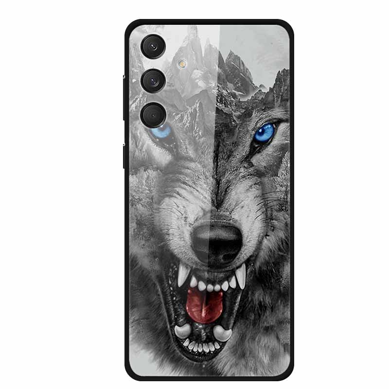 Tempered Glass Phone Cases for Samsung A16 Cases Space Print Hard Back Covers for Samsung Galaxy A16 4G 5G Shells Coque A16 2024