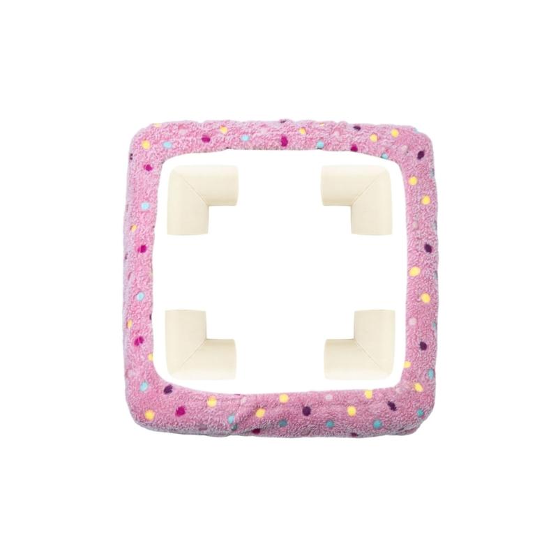 

Gripper Strips Frame Cover Punch Needle Frame Cover Square Cross Stitches Hoop Frame Cover 25x25cm/40x40cm for Women 25CM розовый