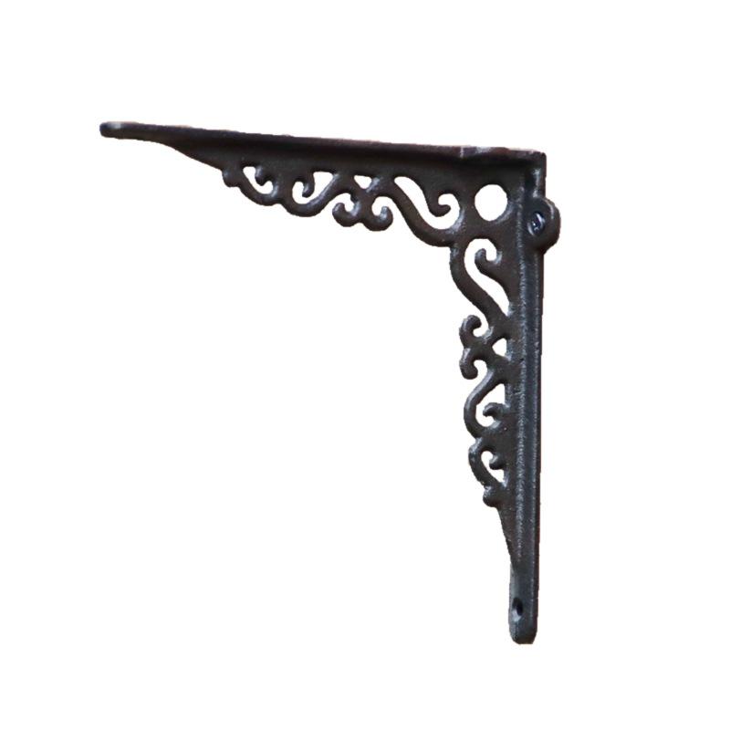 Retro European Cast Iron Triangle Shelf Bracket for Bookshelves