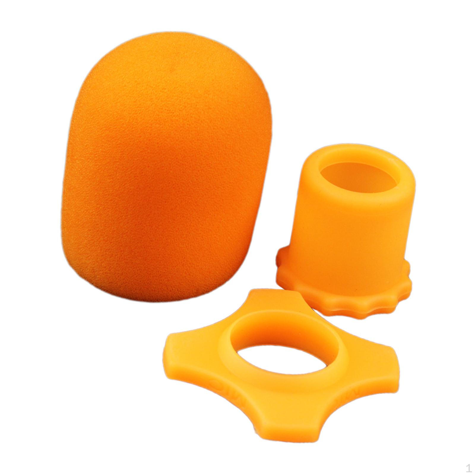 

Ветрозащитный экран для ручного микрофона для живых выступлений оранжевый