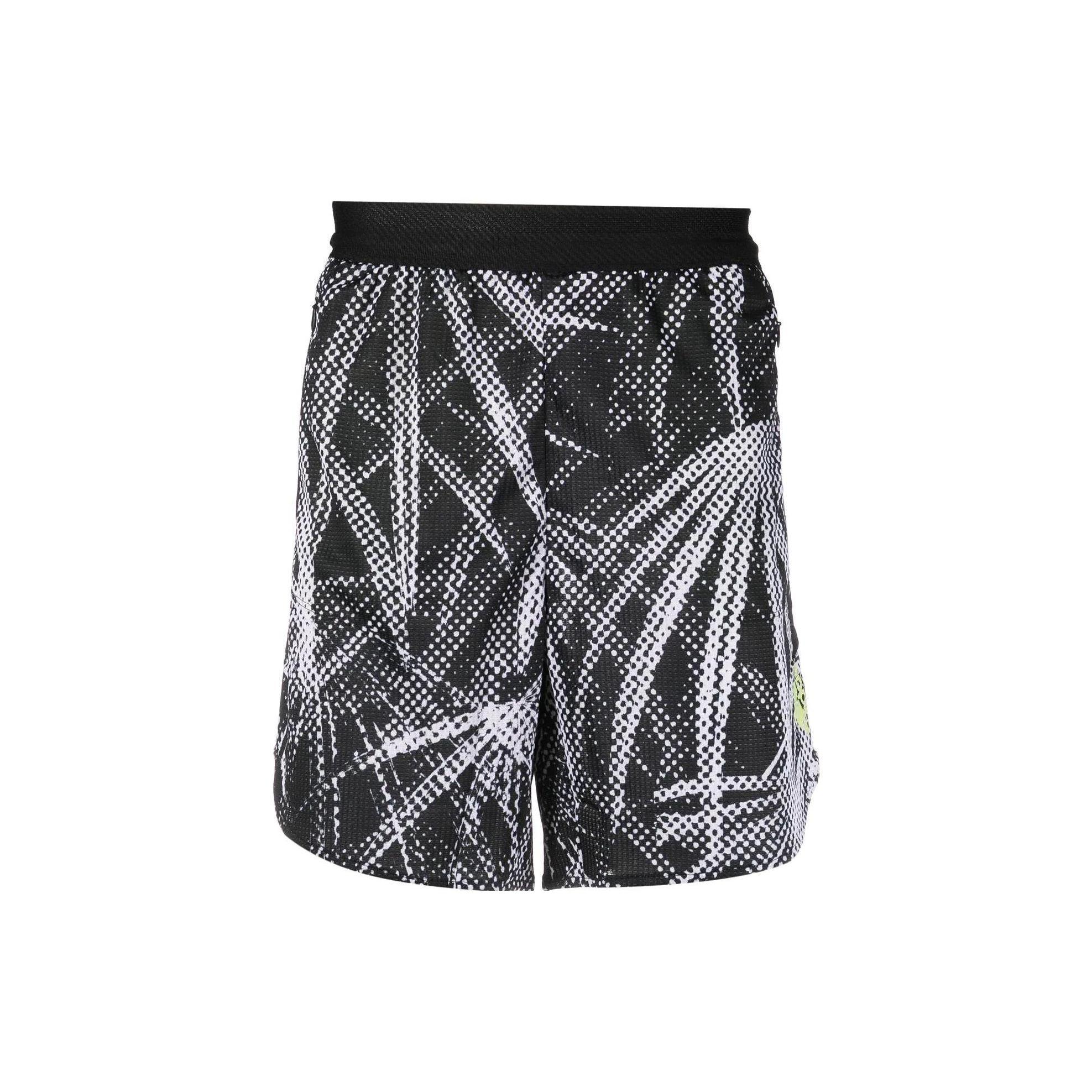 

Мужские прямые шорты Adidas Allover с принтом, черные HB6519