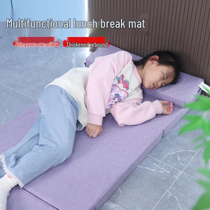Quality Gymnastics & Fitness Mat for Middle School Sports Training, Sit-Ups, and Yoga Folding Sports Mat - Blue