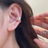 Korean Style Geometric Pearl Ear Cuff - No Piercing Needed, Trendy Women's Jewelry