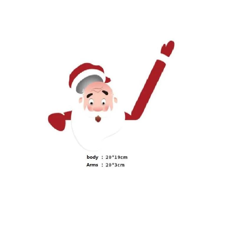 Auto Dekorieren Weihnachten Weihnachtsmann Winkender Aufkleber Auto Heckwischer Aufkleber Windschutzscheibenwischer Aufkleber Anhänger Heckwischer Aufkleber Niedliches Auto