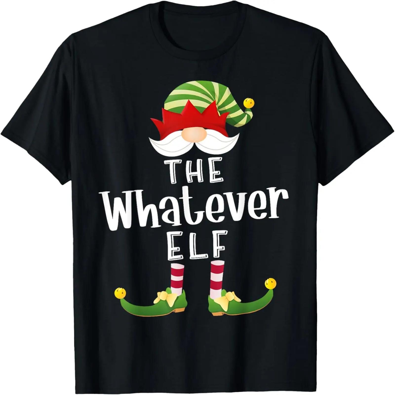 

Whatever Elf Group Christmas Pajama Party T-Shirt S