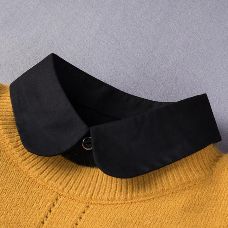 L Size Fake Collar for Women Shirt Sweater Detachable Collar False Collar Lapel Blouse Tops Faux Col Neckwear Nep Kraagje