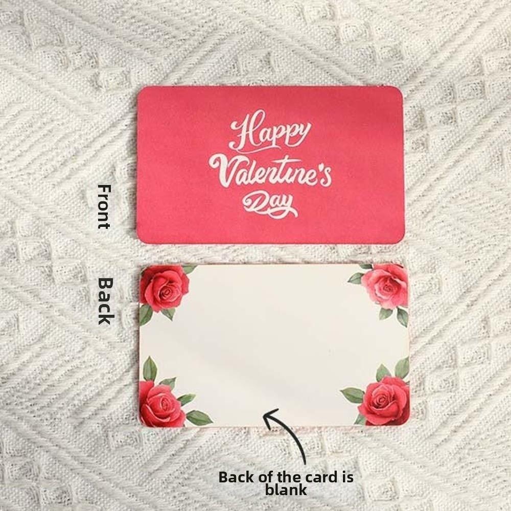 Paper Valentine's Day Greetings Card Blessing Party Invitation 3D Invitation Card Red Handmade Confession of Love Artifact