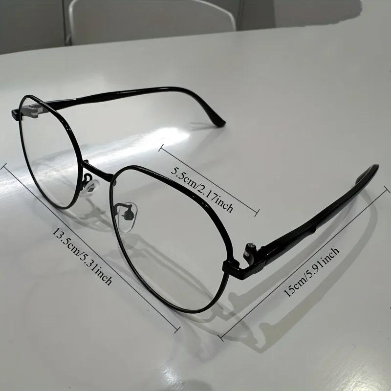 5PCS Anti-Radiation Anti Blue Ray Eyeglasses Replaceable Lens Computer Glasses Oval Frame Women Men Unisex