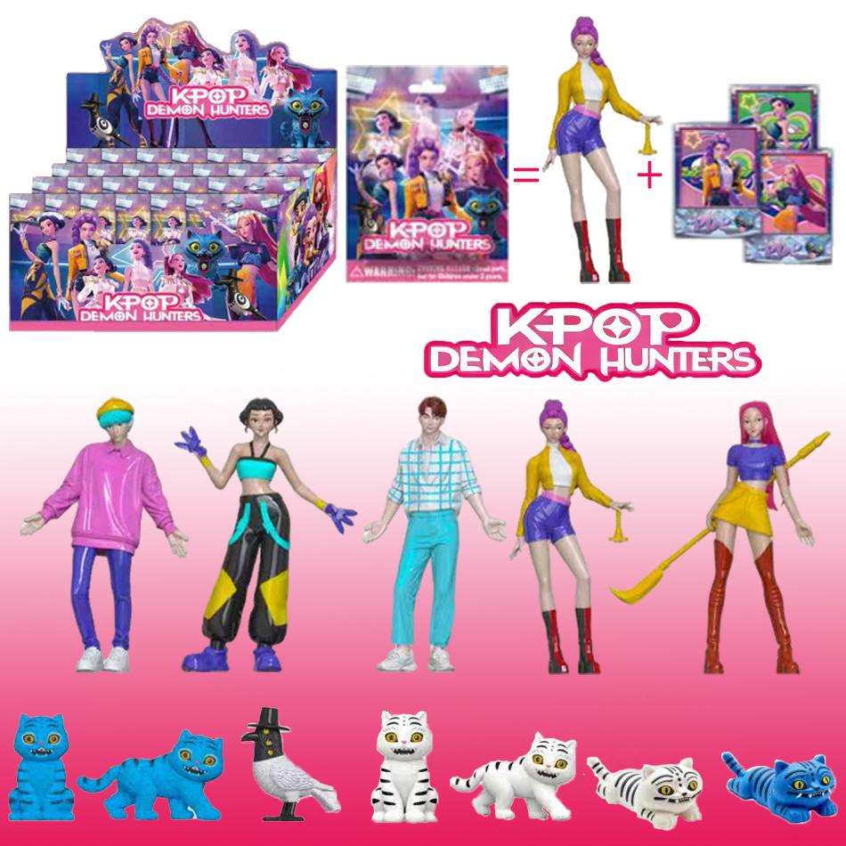 NEU Kpop Dämonenjäger Figur Cartoon Jäger Tiger Rumi/Mira/Zoey Actionfigur PVC Schreibtischdekoration Modellpuppe Spielzeug Kindergeschenk