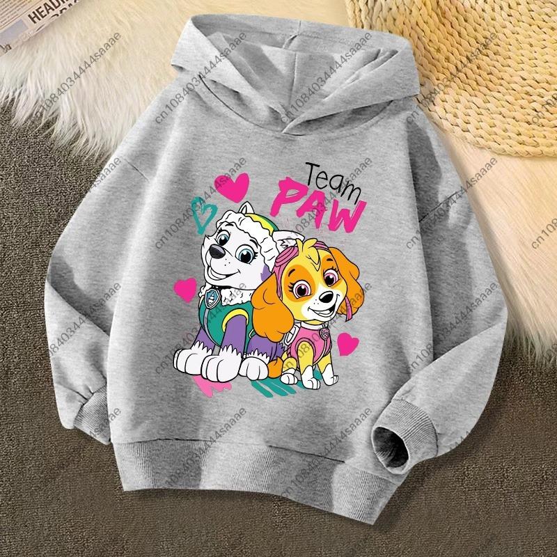 2026 Autumn Winter PAW Patrol On Patrol Casual Print Hoodie for Kids Toddler Boys Girls Casual Pullover Sweatshirt Soft Cozy Top