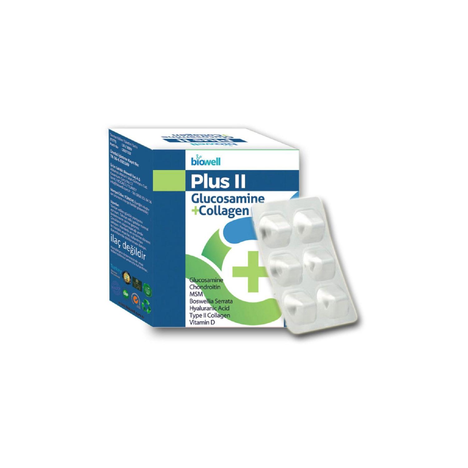

Plus Ii Glucosamine Collagen 60 Capsules