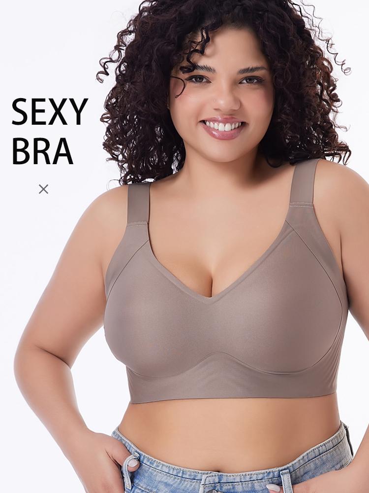 Plus Size Bra for Women Seamless Push Up Bras Comfortable Wireless Ladies Bralette Big Size Active Brassiere Sexy Underwear Mto6XL