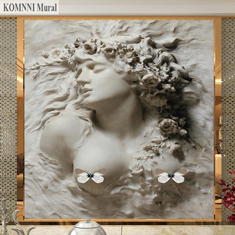 Wandbild 3d Stereo geprägt abstrakte Schönheit Körper Kunst Wandmalerei Wohnzimmer Sofa Schlafzimmer Home Dekoration Tapete