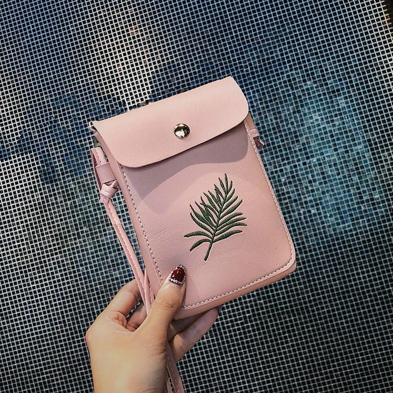 Сумки для женщин с вышивкой растений Простая ретро-сумка Женская сумка через плечо — фото 6