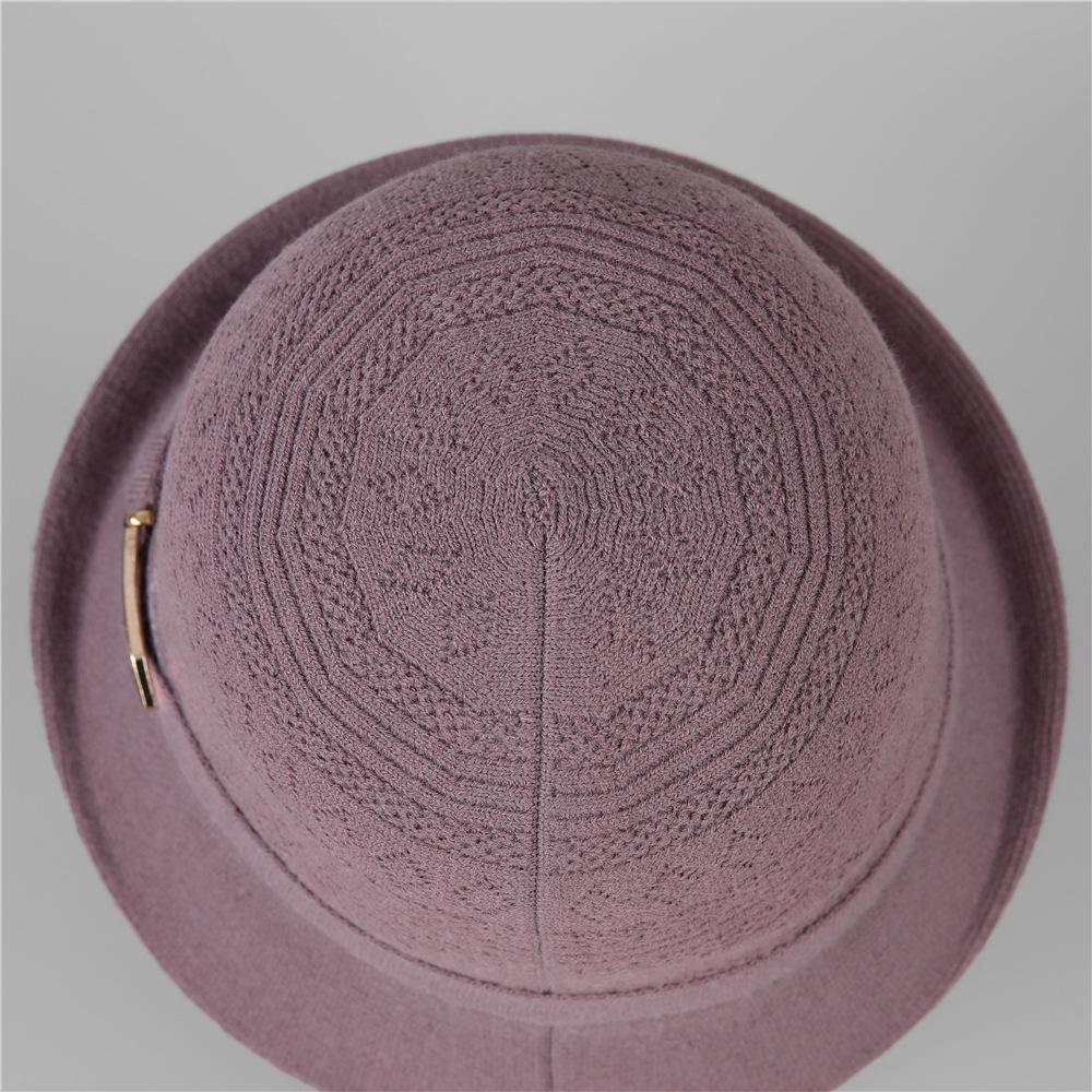 Foreign Elegant Mother Fisherman Hat Children'S Season Warm Dome Curled Edge Retro British Temperament Basin Hat