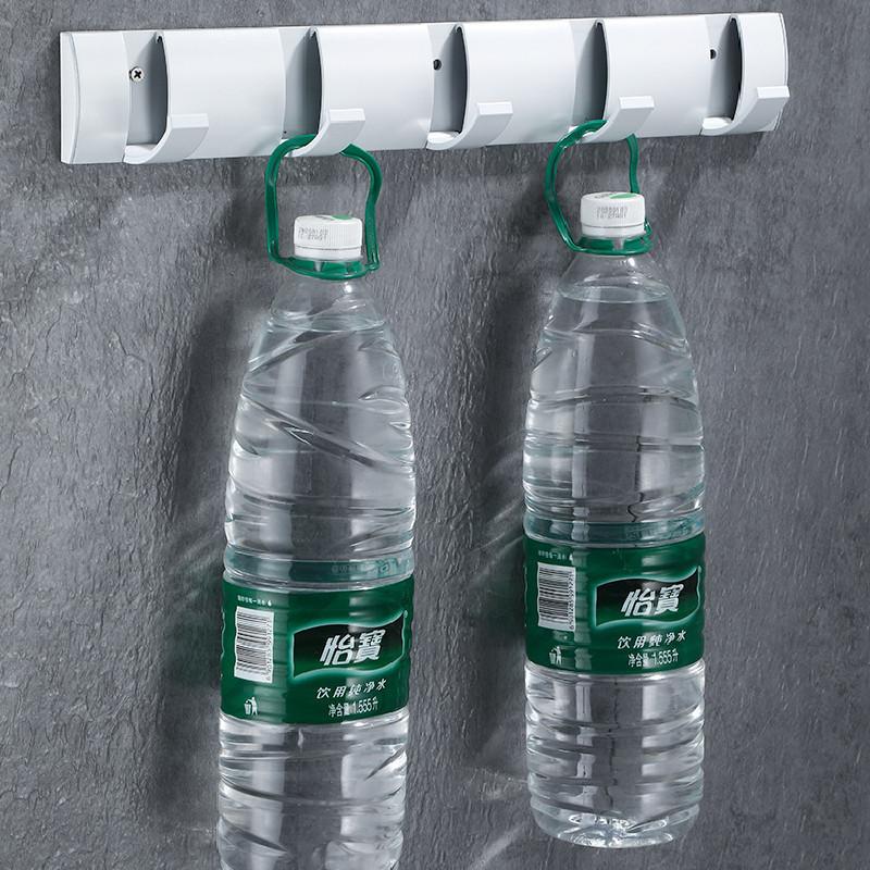 Mounted Hook Wall Floating Coat Rack Space Saving High Load Bearing Solid Color