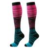 6-Pack Color Striped Compression Socks