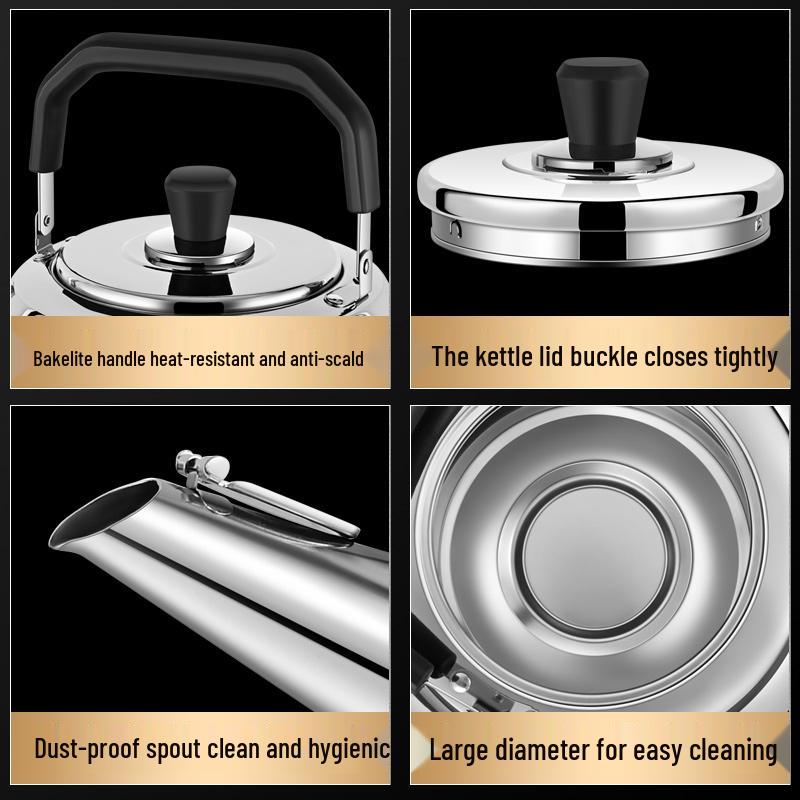 316 Stainless Steel Whistling Stovetop Kettle for Household Use