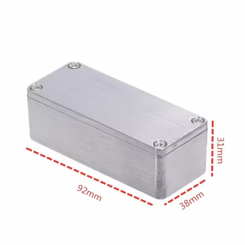 1590A Metal Guitar Pedal Enclosure 92x38x31mm Diecast Aluminum Stomp Box Case with Screws for Guitar Effect Pedal Accessories