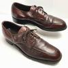 USED/60s-70s Vintage Leather U-Tip Business Shoes Size 9D 26.5-27.0 Brown USA Made