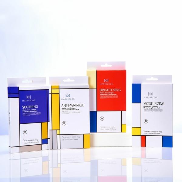 

Marine Pure Collagen Essence Mask Pack (4 types, 5 packs) (W91EE36) Type: Soothing care