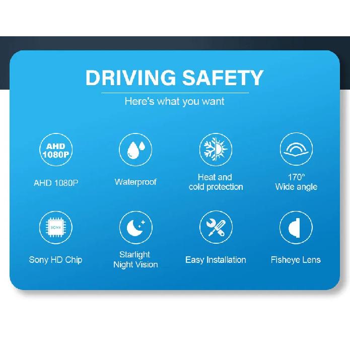 170° Fisheye Lens Sony Full HD AHD 1080P CVBS Night Vision Waterproof Vehicle Rear View Reverse Camera Car Camera