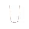 & Cia. Colar Decorativo Sorriso Incrustado Série T Feminino Ouro Rosa 71120562