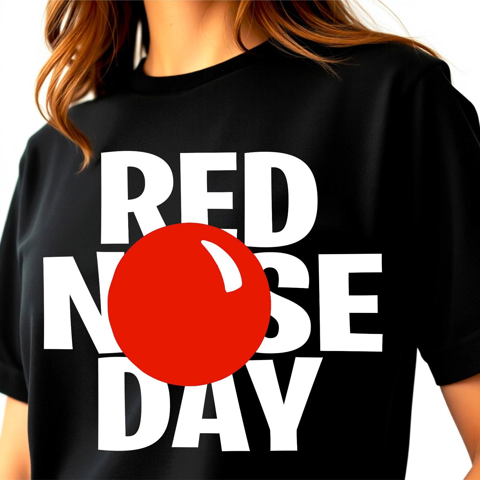 

New Red Nose Day T-Shirt Relief Boys Girls Funny Children School Unisex Top Tee XL