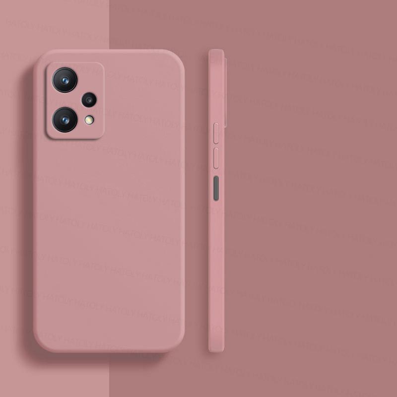 

Чохол для Realme 9 5G Realme 9 4G 5G 9i 9 Pro Plus Чохол TPU Ударостійкий Рідкий Силікон Захисна Задня Кришка Телефону Realme 9 5G Realme 9 5G Asia рожевий