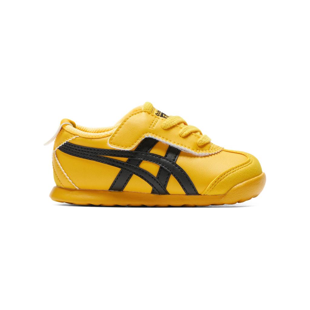 ONITSUKA TIGER Kids Mexico 66 Yellow Black Hook and Loop Sneakers 1184A074-752