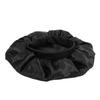 Sleep Bonnet Adjustable Head Wrap Anti Slip Double Layer Hair Bonnet for Long Curly Braided Hair Black with Black Lining