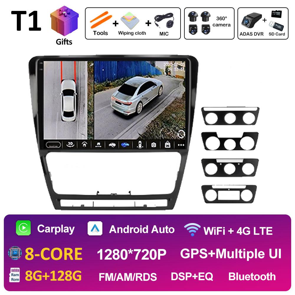 Intelligent System For Volkswagen Skoda Octavia 2 A5 2007 2008 2009 2010 2011 - 2014 Car Radio Player Android Auto Accessoires