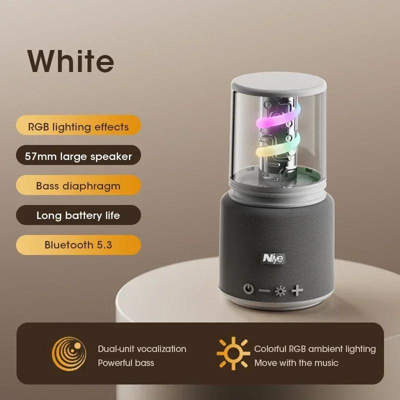 

Портативная колонка Bluetooth 5.3 с сабвуфером и светодиодной подсветкой, водонепроницаемая беспроводная колонка IPX5 для автомобиля/вечеринки/улицы, звук Hi-Fi с басами