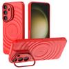 For Samsung Galaxy S25 Case Compatible with MagSafe PC Kickstand Ripple Texture TPU Phone Cover