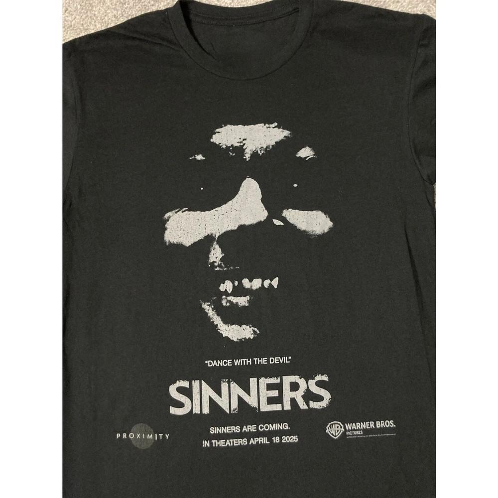 

Sinners 2025 Movie Dance with the Devil T Shirt Full Size S-5XL Unisex T-Shirt XXL
