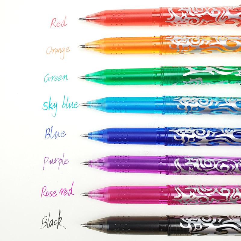 0.5mm Erasable Pen Refills Colorful 8 Color Creative Drawing Tools Student Writing Tools