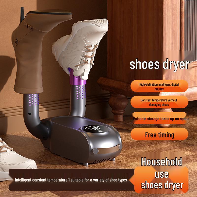 

Складна сушарка для взуття з таймером та постійною температурою CN Plug (Domestic) чорний