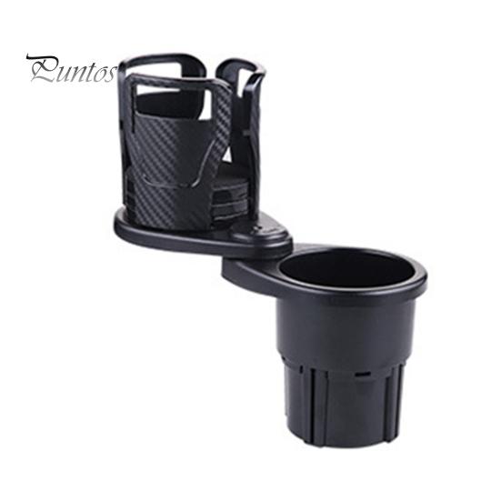 Increased Storage Capacity Cup Holder 2 In 1 Multifunctional Car Expander Adapter with Ergonomic Adjustable Base Double Layer Auto Organizer