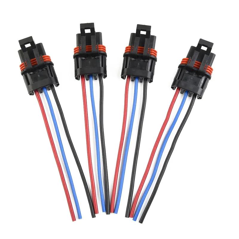 4PCS  Pigtail Wire Plug Connector Pulse Power Bus Bar Plug For Polaris RZR PRO XP XP4 Transmissions UTV ATV Accessories