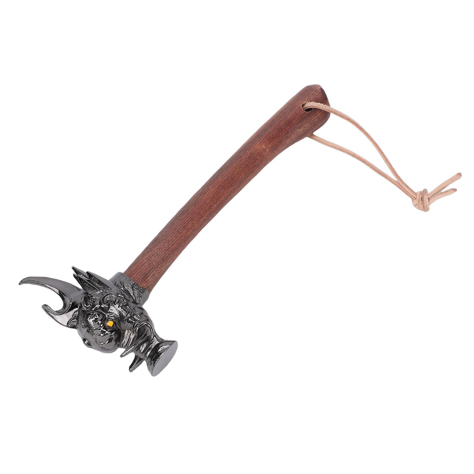 

Hammer Decorative Multifunctional Wooden Handle Craft Hammer Stainless Steel for Home Car