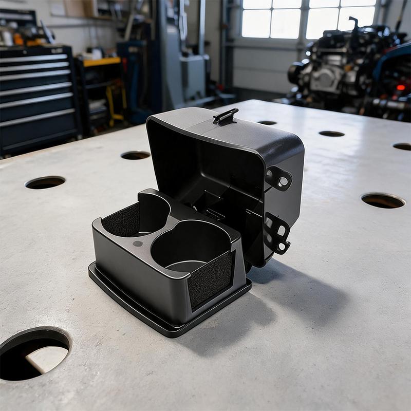 Black Console Cup Holder GB5Z7813562BA Designed for Ford Explorer 2011 2012 2013 2014 2015 Simple Bolt On tallation