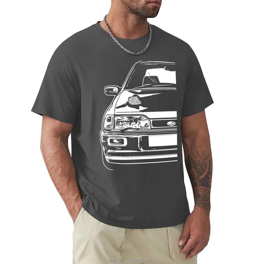 Harajuku Men Clothing Classic Car Sierra RS Cosworth Sapphire Tops Graphic T-shirt Short Sleeve Tees fitness Cotton T Shirt