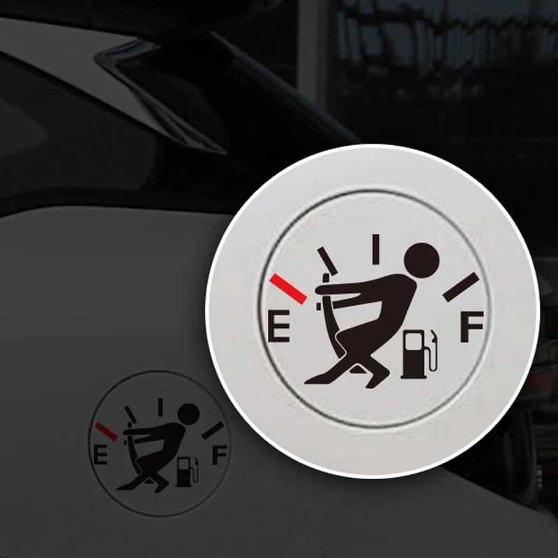 Autostickers Hoge Brandstofconsumptie Stickers Boze Jongens Brandstofmeter Leeg Stickers Auto Waterdicht DIY Decor