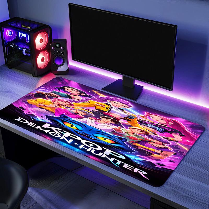 Dämonenjäger Mauspads - Rutschfeste Gummibasis, Glatte Oberfläche für Arbeit, Gaming, Büro und Zuhause, Schreibtisch-Mauspad
