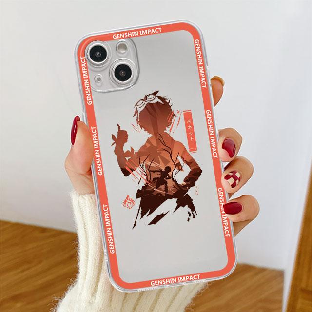 Hra Genshin Impact Průhledný obal pro Apple iPhone 14 11 13 12 Pro 7 8 Plus XR X XS Max 6 6S 13Pro Silikonový kryt na telefon