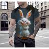 Funny Men's T-Shirt Bad Laugh Rabbit 3d Print T-Shirts for Men Fashion Men Women T Shirt Unisex Clothing Loose Oversized Tee Top