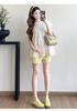 Embroidered Heart Maternity Short Sleeve Doll Shirt - Trendy, Age-Reducing, Loose Casual Summer Top for Moms