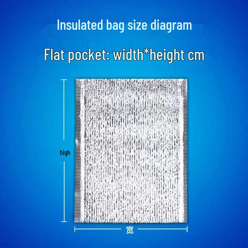 Three-Dimensional Thickened Aluminum Foil Insulated Bag for Milk Tea & Ice Cream Delivery
