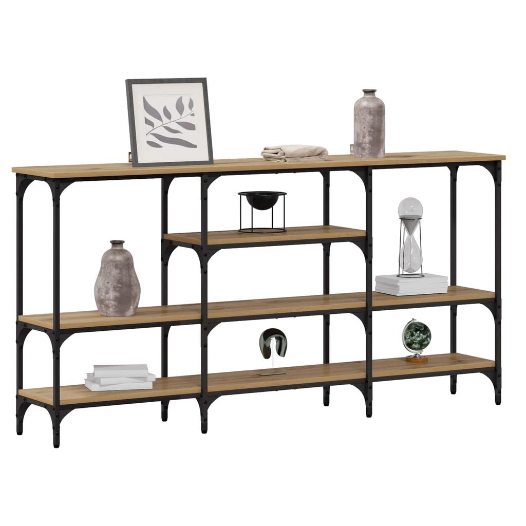 Artisan Oak Console Table 160 x 29 x 80 cm Particleboard